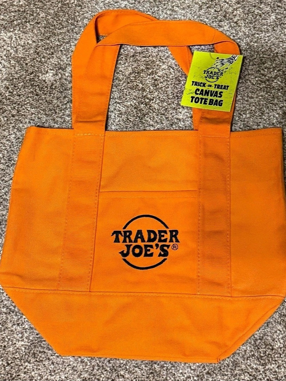 Trader Joe's Trick-or-Treat Canvas Tote Bag 5-Piece Color Block Canvas Tote Set